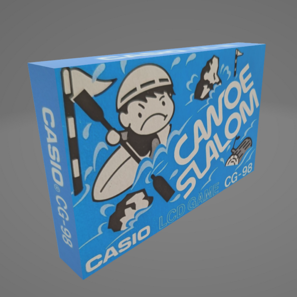 Canoe Slalom CG-98 lcd game 3D package box model