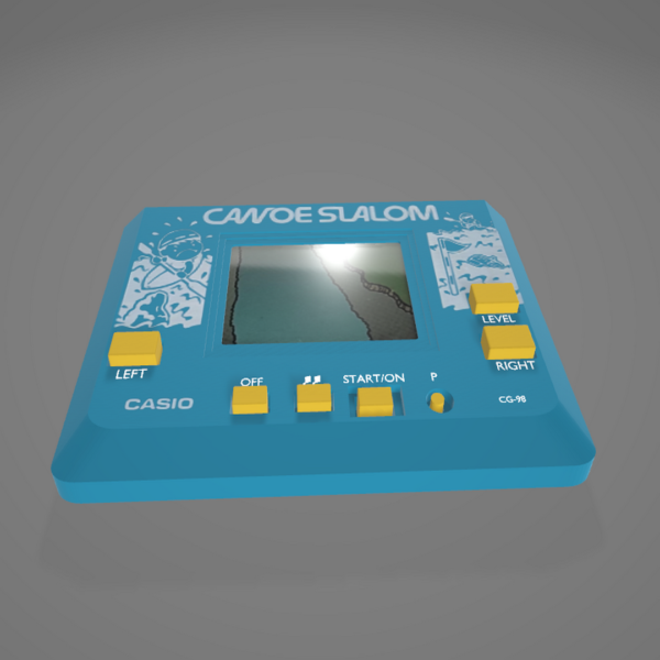 casio cg-98 canoe slalom 3d model 1080 x 1080