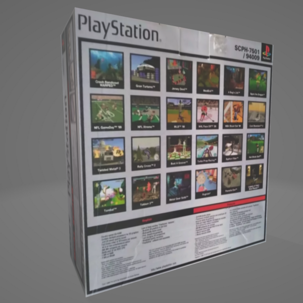 ps1 original 3d box package back