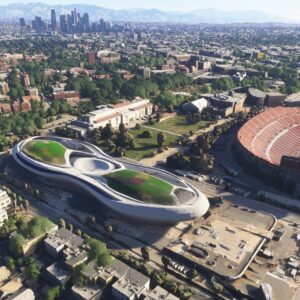 Lucas Museum of Narrative Art - 3D model for Microsoft Flight Simulator 2024